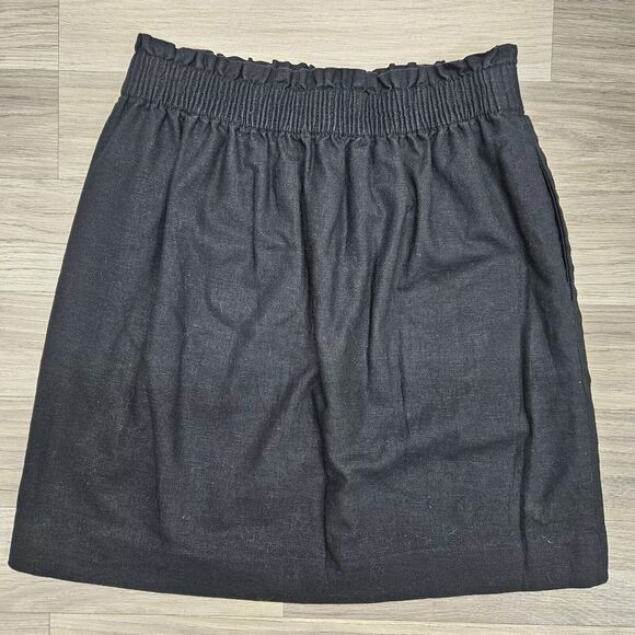 J. Crew Womens Black Pull-on Pocket Mini Skirt Size 2 - Picture 6 of 6